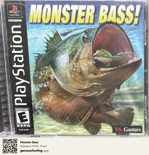 Monster Bass PlayStation, NTSC box front