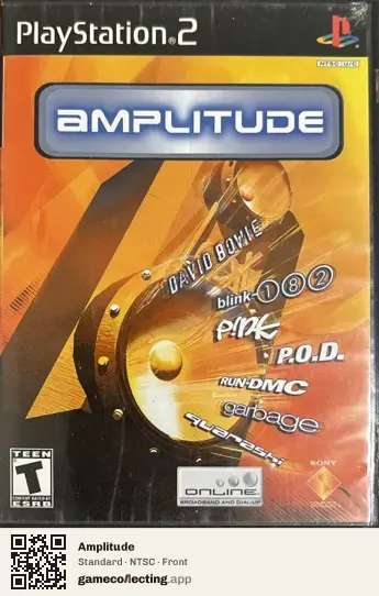 Amplitude PlayStation 2, NTSC box front