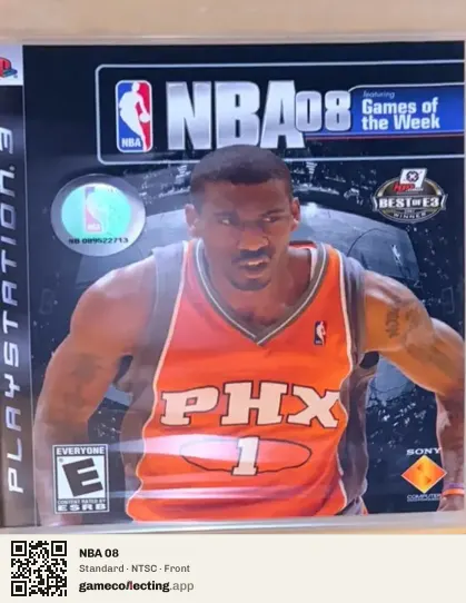 NBA 08 PlayStation 3, NTSC box front