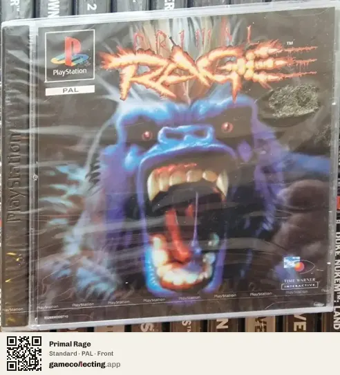 Primal Rage PlayStation, PAL box front