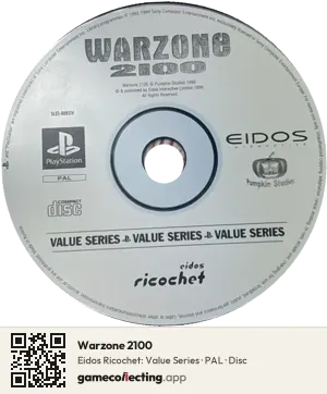 Warzone 2100 PlayStation, PAL disc