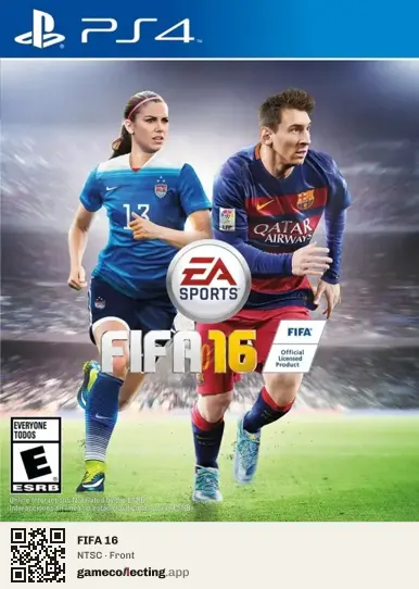 FIFA 16 PlayStation 4, NTSC box front