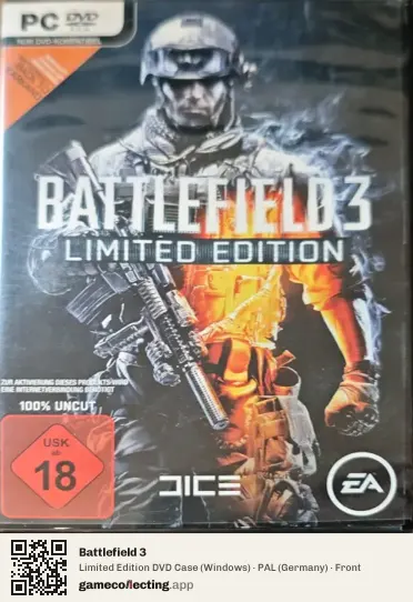 Battlefield 3 Computer, Germany box front