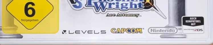 Professor Layton vs. Phoenix Wright: Ace Attorney, the USK square on its front