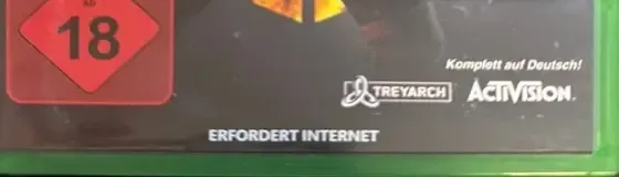 Call of Duty: Black Ops 4, the USK square on its front
