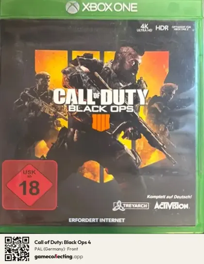 Call of Duty: Black Ops 4 Xbox One, Germany box front