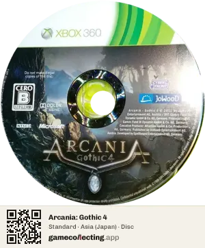 Arcania: Gothic 4 Xbox 360, Asia disc