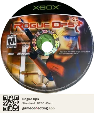 Rogue Ops Xbox, NTSC disc