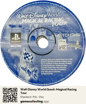 Walt Disney World Quest: Magical Racing Tour PlayStation, PAL disc