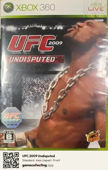 UFC 2009 Undisputed Xbox 360, Asia box front