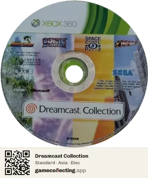 Dreamcast Collection Xbox 360, Asia disc