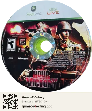 Hour of Victory Xbox 360, NTSC disc