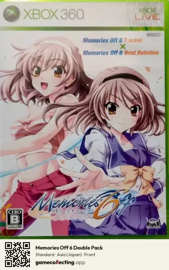 Memories Off 6 Double Pack Xbox 360, Asia box front