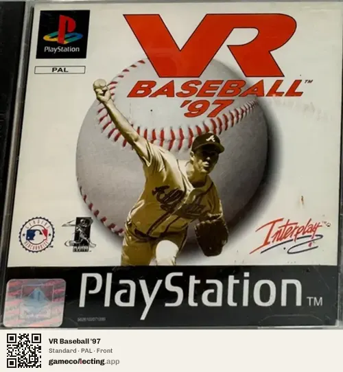VR Baseball '97 PlayStation, PAL box front