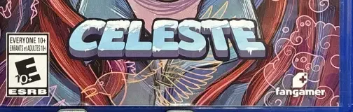 Celeste, the ESRB box on its front