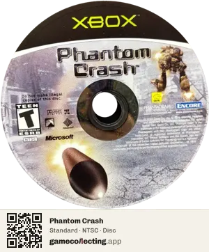 Phantom Crash Xbox, NTSC disc