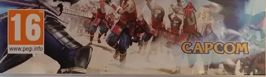 Sengoku Basara: Samurai Heroes, the PEGI square on its front