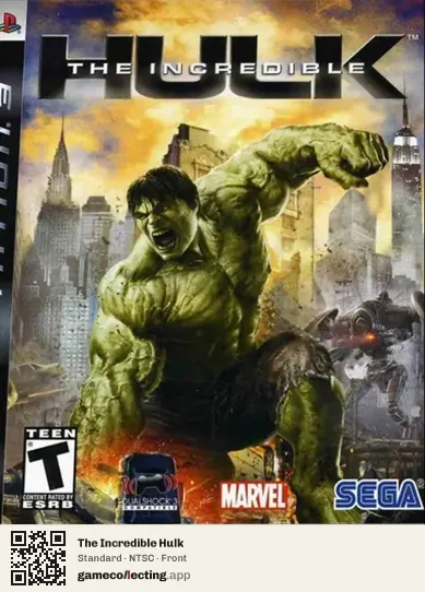 The Incredible Hulk PlayStation 3, NTSC box front