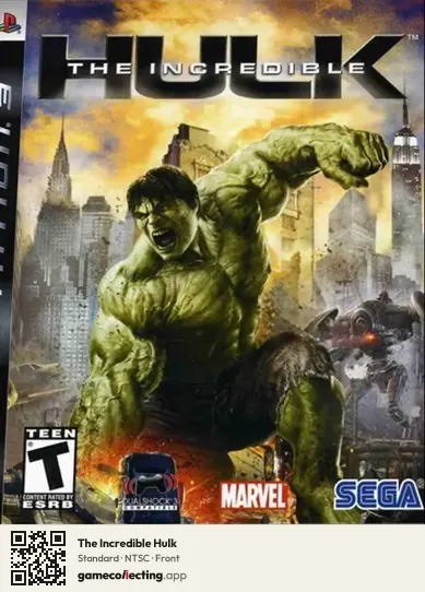 The Incredible Hulk PlayStation 3, NTSC box front