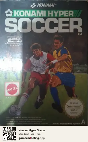 Konami Hyper Soccer Nintendo Entertainment System, PAL box front