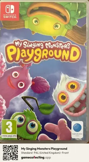 My Singing Monsters Playground Nintendo Switch, United Kingdom box front