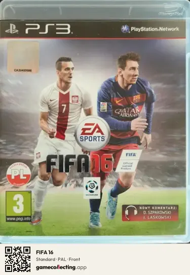 FIFA 16 PlayStation 3, PAL box front