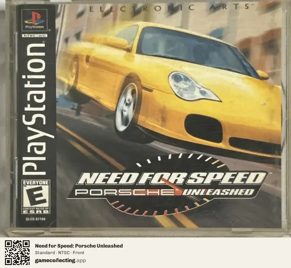 Need for Speed: Porsche Unleashed PlayStation, NTSC box front