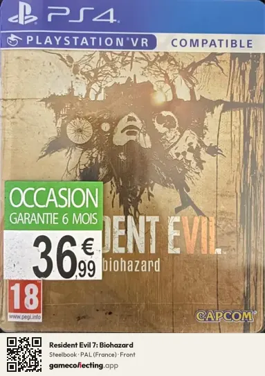 Resident Evil 7: Biohazard PlayStation 4, France box front