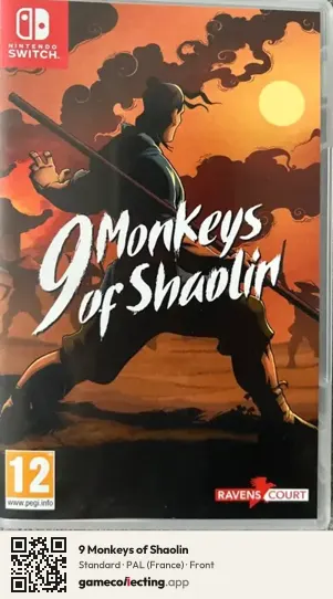 9 Monkeys of Shaolin Nintendo Switch, France box front