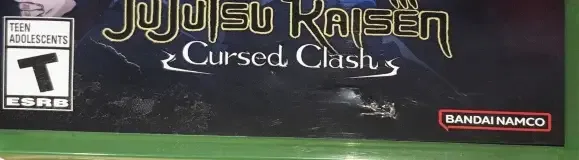 Jujutsu Kaisen: Cursed Clash, the ESRB box on its front