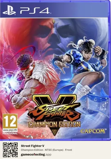 Street Fighter V PlayStation 4, Europe box front