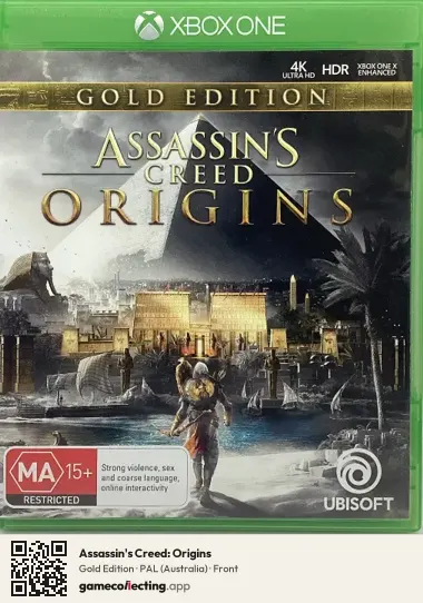 Assassin's Creed: Origins Xbox One, Australia box front