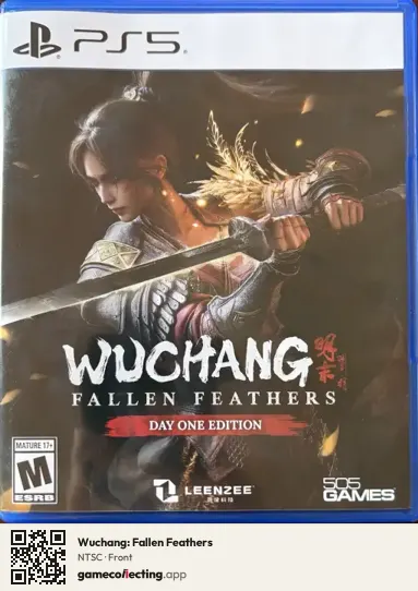 Wuchang: Fallen Feathers PlayStation 5, NTSC box front