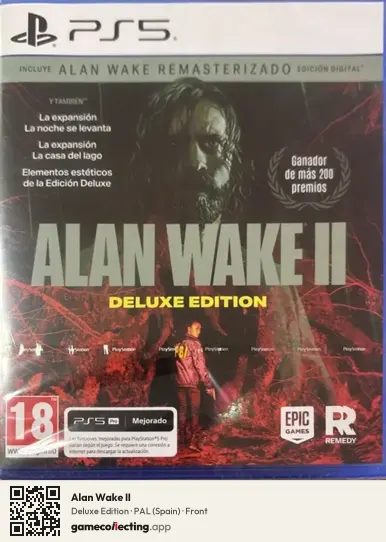 Alan Wake II PlayStation 5, Spain box front
