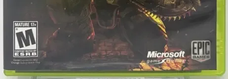 Gears of War, the ESRB box on its front