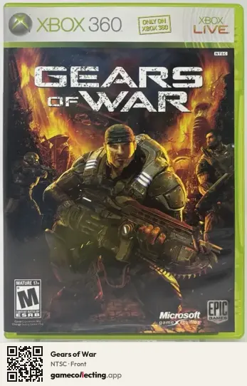 Gears of War Xbox 360, NTSC box front