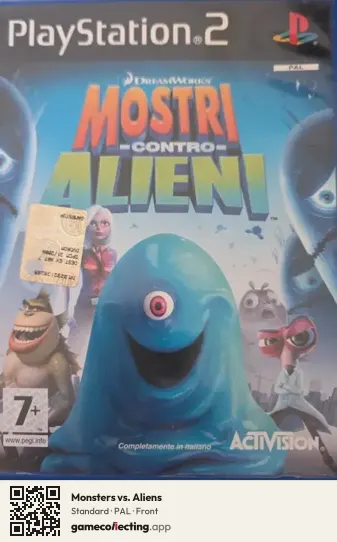 Monsters vs. Aliens PlayStation 2, PAL box front