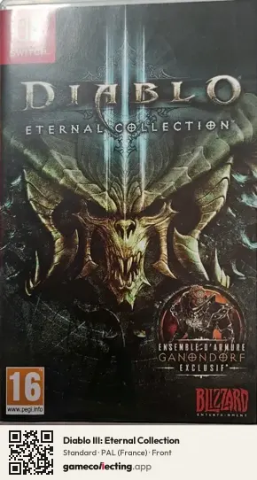 Diablo III: Eternal Collection Nintendo Switch, France box front