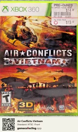 Air Conflicts: Vietnam Xbox 360, NTSC box front