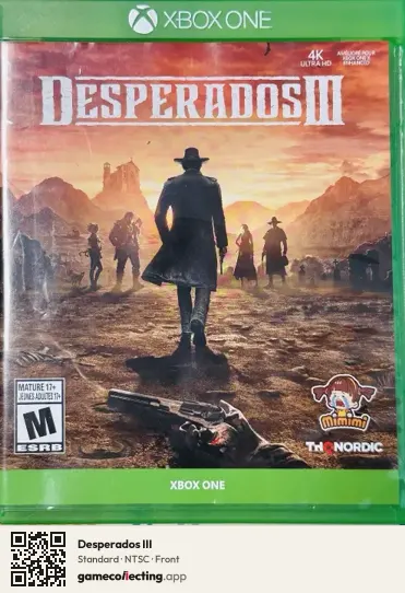 Desperados III Xbox One, NTSC box front