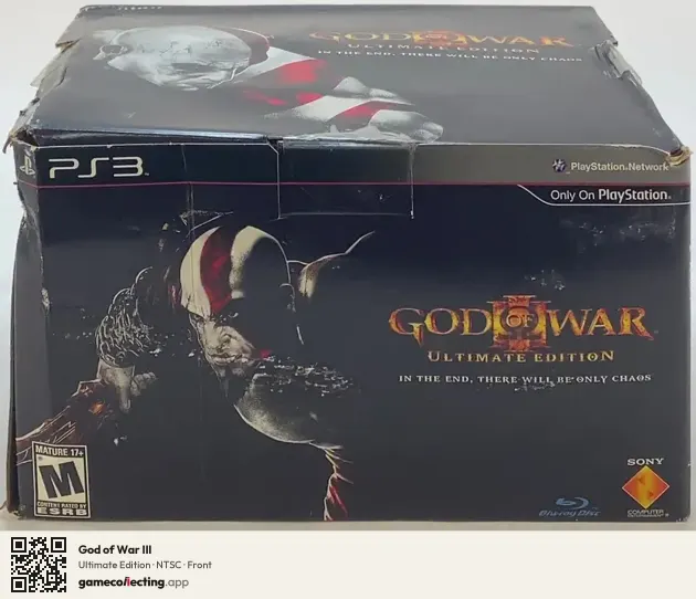 God of War III PlayStation 3, NTSC box front