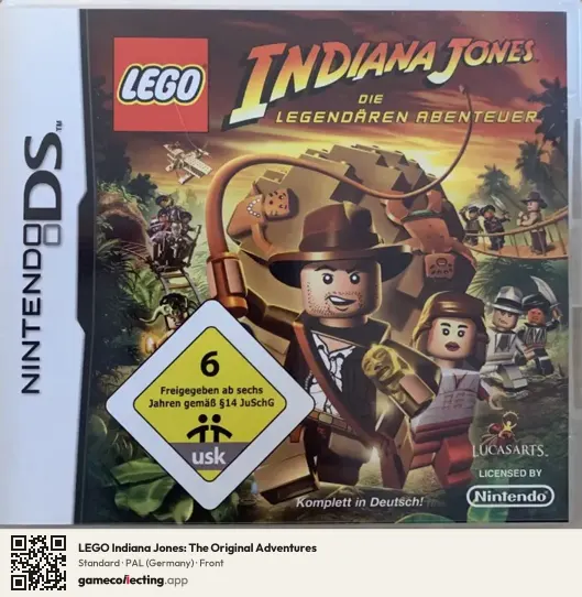 LEGO Indiana Jones: The Original Adventures Nintendo DS, Germany box front