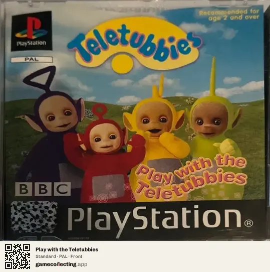 Play with the Teletubbies PlayStation, PAL box front