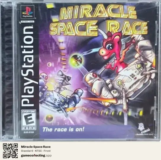 Miracle Space Race PlayStation, NTSC box front