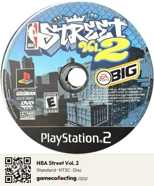 NBA Street Vol. 2 PlayStation 2, NTSC disc