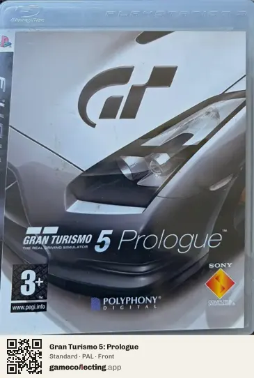 Gran Turismo 5: Prologue PlayStation 3, PAL box front