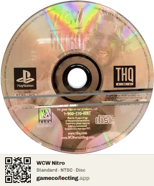 WCW Nitro PlayStation, NTSC disc