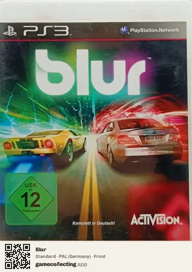 Blur PlayStation 3, Germany box front