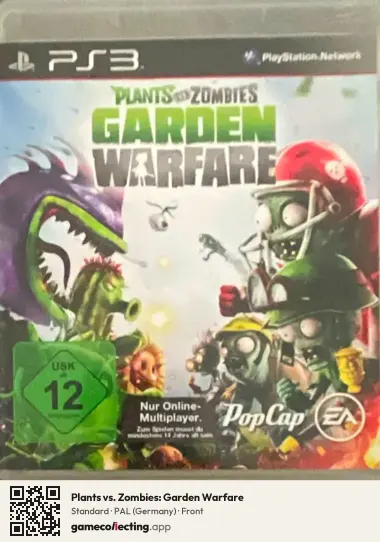 Plants vs. Zombies: Garden Warfare PlayStation 3, Germany box front
