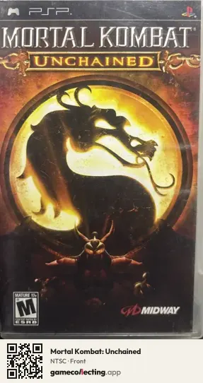 Mortal Kombat: Unchained PlayStation Portable, NTSC box front